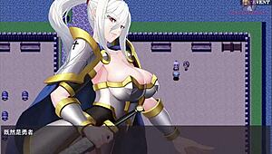 in the game, female knight gets groped by companions at wedding