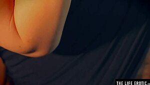 she smears cream on her tits and pussy