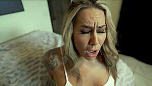 Blonde Step Aunt Misty Meaner Slams Hard in Bedroom Sex Ed.