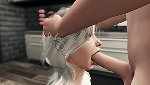 Michael’s Life Gave In and Drilled an Old Woman. Young and Mature Clash in Dirty Talk!