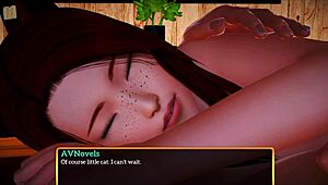 Wow! Family game turns into action with big tits!