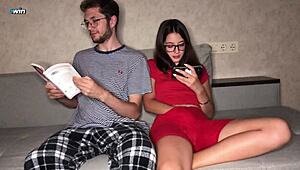 I couldn't resist when my cute step sister guided my hand to her wet pussy.