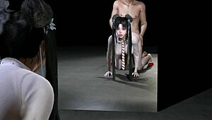 cheating with a big cock, this 3d college slut in lingerie