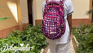 Young guy invited after school for raw apartment anal