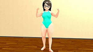 Kyo Dances as Curvy Animation Girl!