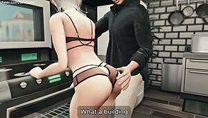 Michael’s Life Gave In and Drilled an Old Woman. Young and Mature Clash in Dirty Talk!