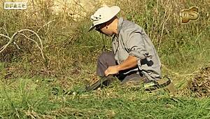 Discovery Channel Parody Features River Bitch with Two Slutty Cops in Outdoor Action.