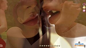 ep18 eve caught stroking in shower - helping the hotties