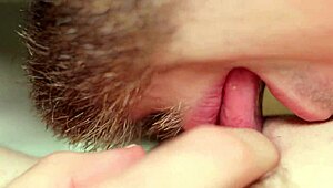 Wow, that close-up clit licking got me with loud moans! 😍