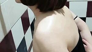 Watch this gay asian guy learn blowjob skills through masturbation training