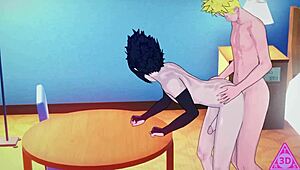 naruto and sasuke get horny in this hentai sex scene with blowjob and cumshot 😈