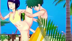 momo yaoyorozu and kyoka jiro, are you ready for intense creampie with izuku midoriya? my hero academia hentai