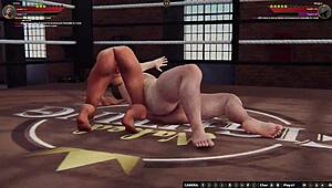 Ethan Battles Meigui II in Naked Fighter 3D Wrestling Match