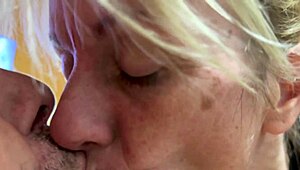 Wildspaincouple shares pov blowjobs and cum swallowing in homemade compilation