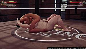 Ethan Battles Meigui II in Naked Fighter 3D Wrestling Match