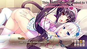 wow chocola, you're so wet already in this nsfw gameplay