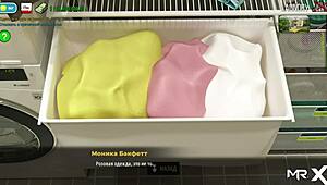 In the fashion business game, the teen takes off clothes and enjoys intense anal fucking