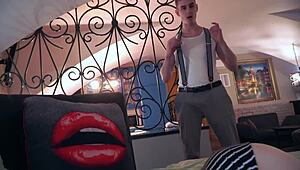 i can’t believe it, my step bro begged so much i let him take my ass n mouth