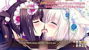 wow chocola, you're so wet already in this nsfw gameplay