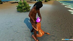 In BBC Island Season 1 Pilot, big black cock meets monster cocks in oral scenes.