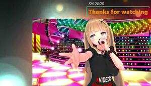 anime girl with huge tits gets massaged and sucked in 3d hentai cartoon