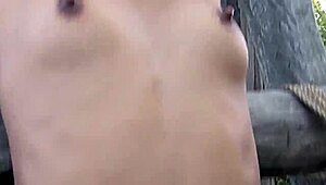 captured damsels bound in forest for intense bdsm and anal pounding