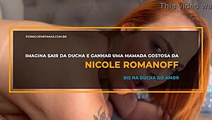 Bia Hot and Nicole Romanoff are riding those big cocks in the shower, getting facials!