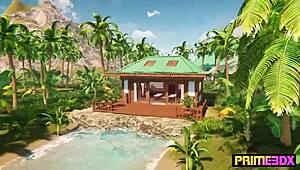 Ugh, I can’t even... deep tissue massage turned futanari foursome madness by Prime3DX!