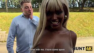 Hunt4k my dick dominates in interracial babe action