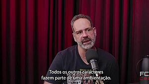 damn, fckcast 2 suruba recording with audience is wild! reco romanello takes monster cock in anal!