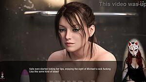 Kate, 18, caught spying outdoors while bent over in wild hentai action.