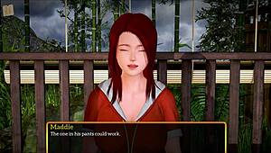 Redhead hentai girl with big tits in erotic family scene 😏