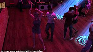 wife and mother-in-law play game with big ass