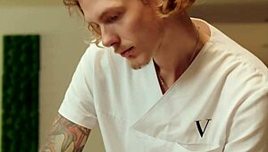 hard-bodied ema works out with gym buddy