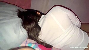 my hijastra's no innocent, clinging to me in tiny shorts begging for it