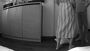 Wife boldly cheats with husband’s best friend in real homemade clip.