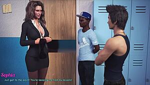 a wife and stepmother in hentai game