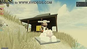 Beautiful slut with big tits and ass gets assfucked in doggy and riding