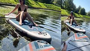 Sunset Romance Bikini Babe Date On Paddle Boards Leads To Steamy Night Of Passion