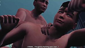 Wow, can you believe this virtual ride turns into a wild deepthroat trick?