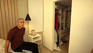 I sneakily bang my girlfriend’s stunning brunette stepmom after getting caught