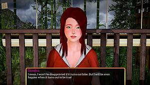 Redhead hentai girl with big tits in erotic family scene 😏