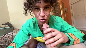 stepmom proves her worth with a messy pov blowjob session