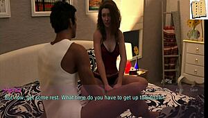 A wife and stepmother play a game together