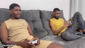 Endowed Cousins In Amateur Gay Blowjob And Ass Action