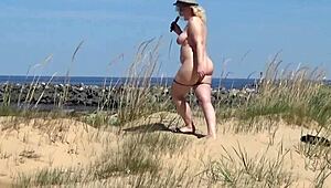 ever thought of helping a juicy female get wild on the beach?