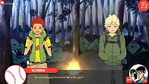 Ichiru leads me through forest and hot springs for steamy Bacchikoi adventure part 3
