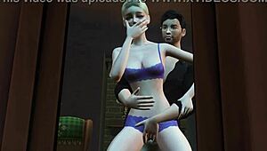 Naughty 3D hentai preview unveils wild anime action in HP AU 3.