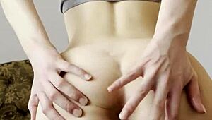 Cute petite Maiskii fingers tight body until explosive cum