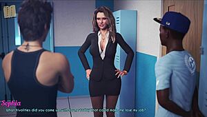 a wife and stepmother in hentai game